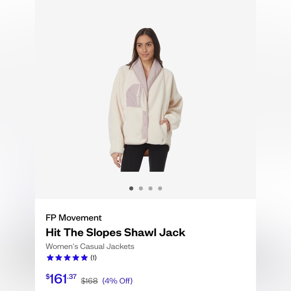 Free people hit the slopes fleece, size L, brand NWT